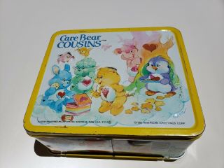 Vintage 1980 ' s Care Bear Cousins Lunch Box With Thermos - Very Collectible 2