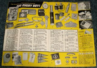 1957 - 1960 CUB & BOY SCOUT CATALOGS Official Uniforms Knives Axes Equipment Gifts 7