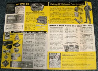 1957 - 1960 CUB & BOY SCOUT CATALOGS Official Uniforms Knives Axes Equipment Gifts 8