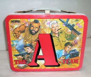 Vintage 1983 The A - Team Metal Lunchbox