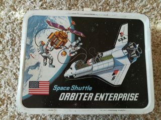 1977 Space Shuttle Orbiter Enterprise Metal Lunch Box No Thermos