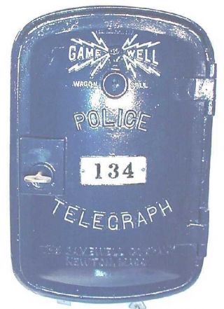 Gamewell Police Call Box 412 Number Plate & Cam 3