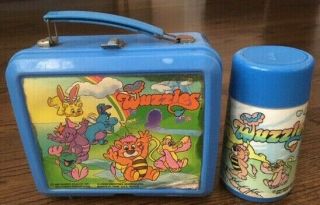 Rare Vintage Disney Wuzzles Lunchbox And Thermos Manufactured By Aladdin 1985