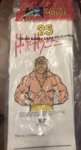 Vintage Wwf Hulk Hogan Lunch Sacks Qty.  13