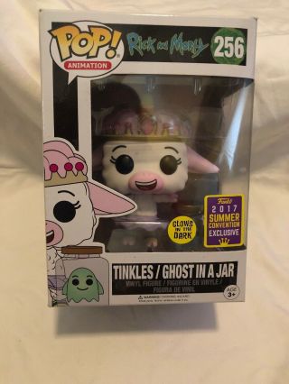 Sdcc 2017 Funko Pop Rick And Morty Tinkles Ghost In A Jar Glow In The Dark Gitd