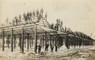 Springfield,  Vt Rppc Steel Workers Building Jones & Lamson C1910 1