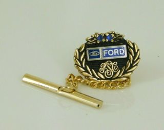 Ford Motor Company Service Award 1/10 10k Gold Filled Tie Tack / Pin