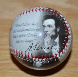 2017 Abraham Lincoln Baseball - The Life and Times of Our 16th President 2