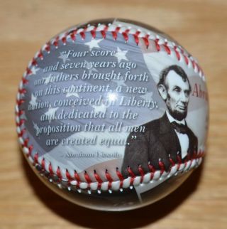 2017 Abraham Lincoln Baseball - The Life and Times of Our 16th President 3