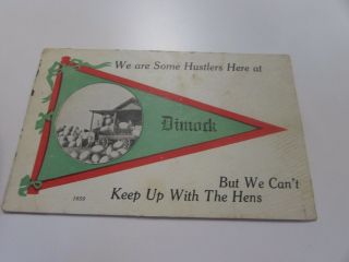 Vintage - We Are Some Hustlers Here At Dimock Pa - Postcard