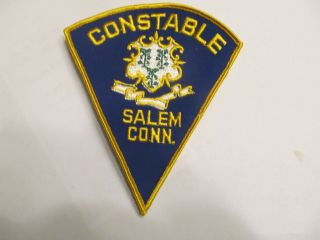 Connecticut Salem Co Constable Patch Defunct Cheese Cloth