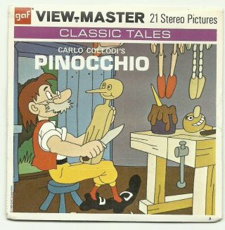 Viewmaster B 311 Pinocchio Carlo Collodi G3 - G4 - G5