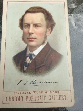 1880s Joseph Chamberlain Cdv Photo Carte De Visite Politician By Raphael Tuck