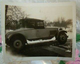 Antique PHOTO 1926 NASH ROADSTER that was stolen from garage on Dec 1926 2