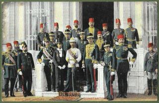 Japanese Diplomats Visit Turkey.  Officials In Constantinople C1905.