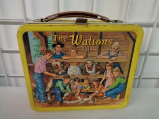 Vintage 1973 Aladdin The Waltons Metal Lunchbox No Thermos