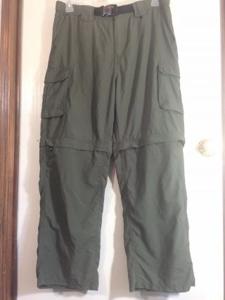 Boy Scout Convertible Pants Zip Off Legs Official Uniform Pants Adult Size L Euc