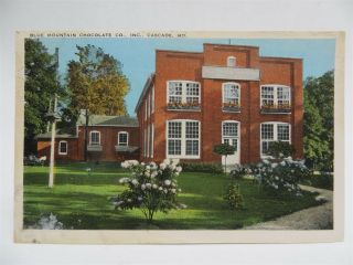 Vintage Postcard - Blue Mountain Chocolate Company,  Cascade,  Maryland -