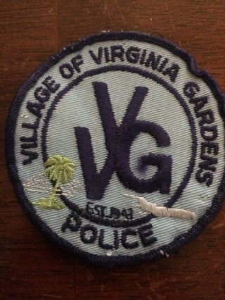 Florida Police - Virginia Gardens Police - Fl Police Patch L
