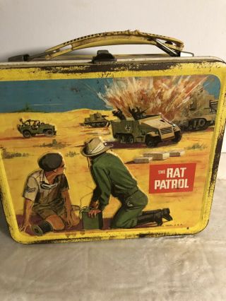 1967 The Rat Patrol Lunchbox With Thermos