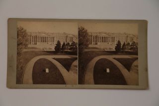 1870s Washington D.  C.  Stereoview U.  S.  Treasury Dept From The West