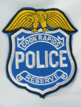 726 Minnesota Coon Rapids Police Reserve Patch (volunteer) - Anoka County