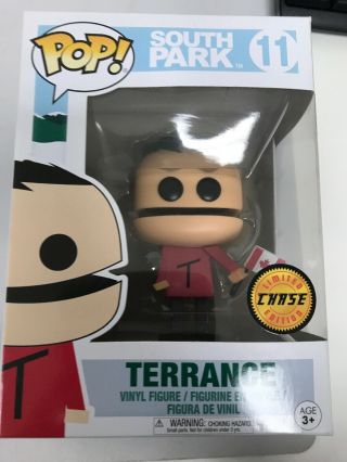 Funko Pop Terrance W/ Canadian Flag Chase 11 South Park Vaulted Box