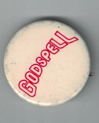 Vintage 1 1/2 " Godspell Movie Promo Pinback Button