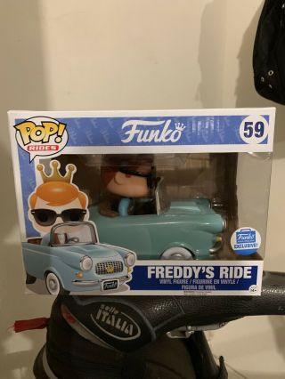 Funko Pop Freddy Funko Ride Blue 59 Store Exclusive 2016 Rare