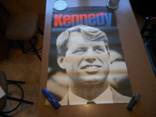 1968 Large Robert Kennedy Campaign Political Poster Candidate