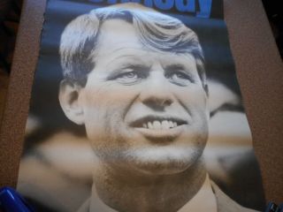 1968 large Robert Kennedy campaign political poster candidate 4