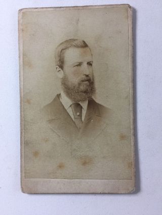 Victorian Carte De Visite Cdv Photo: Gentleman: Henderson: London: Named Dated