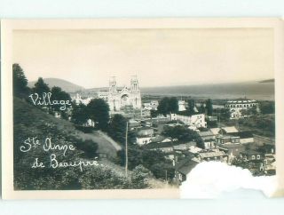 Pre - 1948 Rppc View Sainte - Anne - De - Beaupre - Near Quebec City Qc W0997