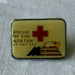 American Red Cross Norton Air Force Military Base San Bernardino Ca Lapel Pin