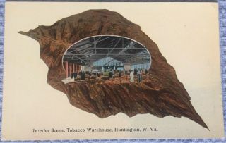 Tobacco Warehouse Huntington Wv W.  Va.  Rppc (c.  1910) Postally Vgc