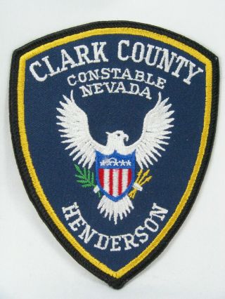 726 Nevada Clark County Constable Henderson Patch -