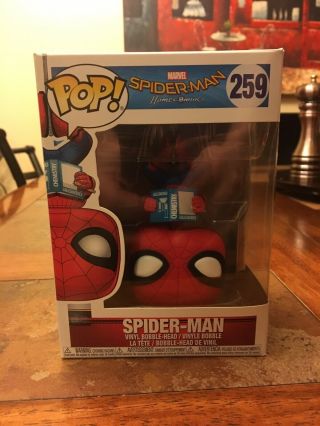 Wal - Mart Exclusive Funko Pop Spider - Man Homecoming 259 Upside Down