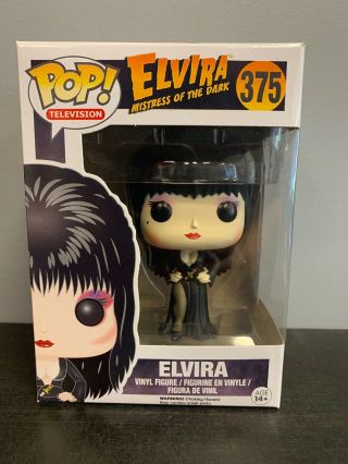 Funko Pop Elvira Mistress Of The Dark 375 Vaulted With Protector