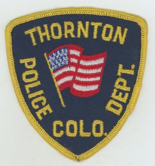Thorton Police Department Colorado Vintage