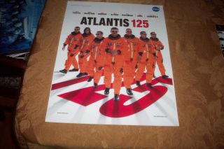 Old Atlantis 125 Group Nasa Poster Ready To Frame