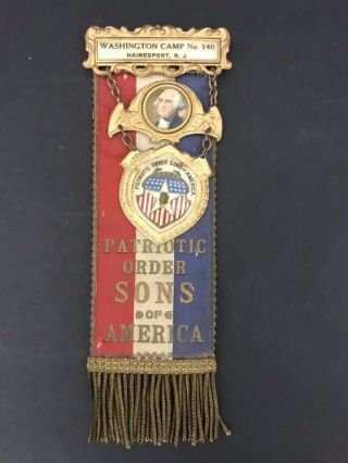 Patriotic Order Sons Of America P.  O.  S.  Of A Medal Camp No.  140 Hainesport,  Nj