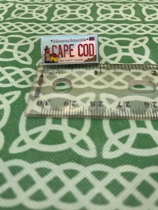Cape Cod Massachusetts Enamel License Plate Lapel Pin