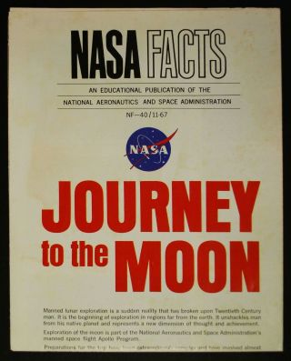 Nasa Facts Journey To The Moon Apollo Mission Poster Nf - 40/11 - 67 21 " X48 " Open