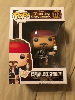 Funko Pop Disney Pirates Of The Caribbean Captain Jack Sparrow 172