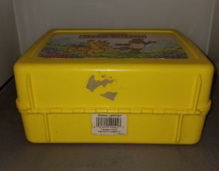 VINTAGE YELLOW TEDDY RUXPIN 1986 PLASTIC LUNCHBOX 3
