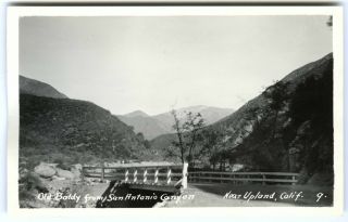 1920s Rppc Old Baldy,  Bridge,  San Antonio Canyon Nr.  Upland Ca Real Photo Postcard