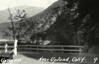 1920s RPPC OLD BALDY,  BRIDGE,  SAN ANTONIO CANYON nr.  UPLAND CA REAL PHOTO POSTCARD 3