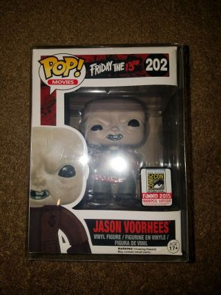 Sdcc 2015 Jason Voorhees Unmasked Funko Pop Friday The 13th Not Authentic