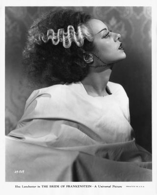 The Bride Of Frankenstein Black And White 8x10 Classic Portrait 3
