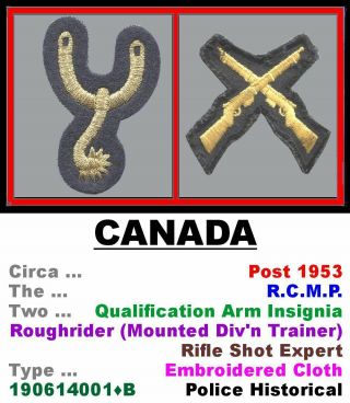 Two Cloth Badges • Canada • Can 